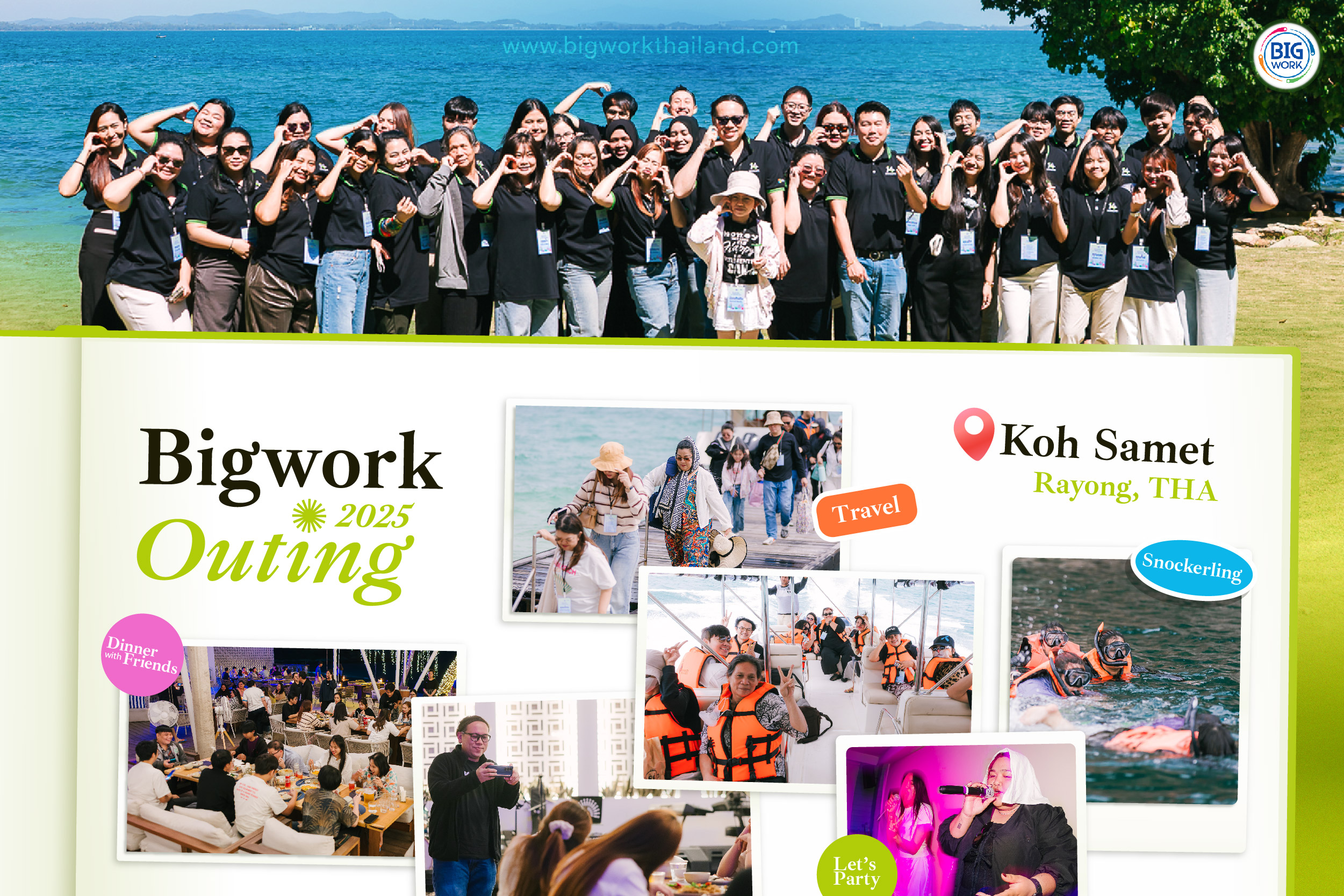Bigwork Outing 2025 at Koh Samet, Rayong Thailand